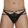 CandyMan String Double Lacet Artémis Noir